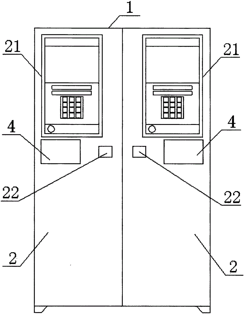 Self-service intelligent storing and taking device based on internet