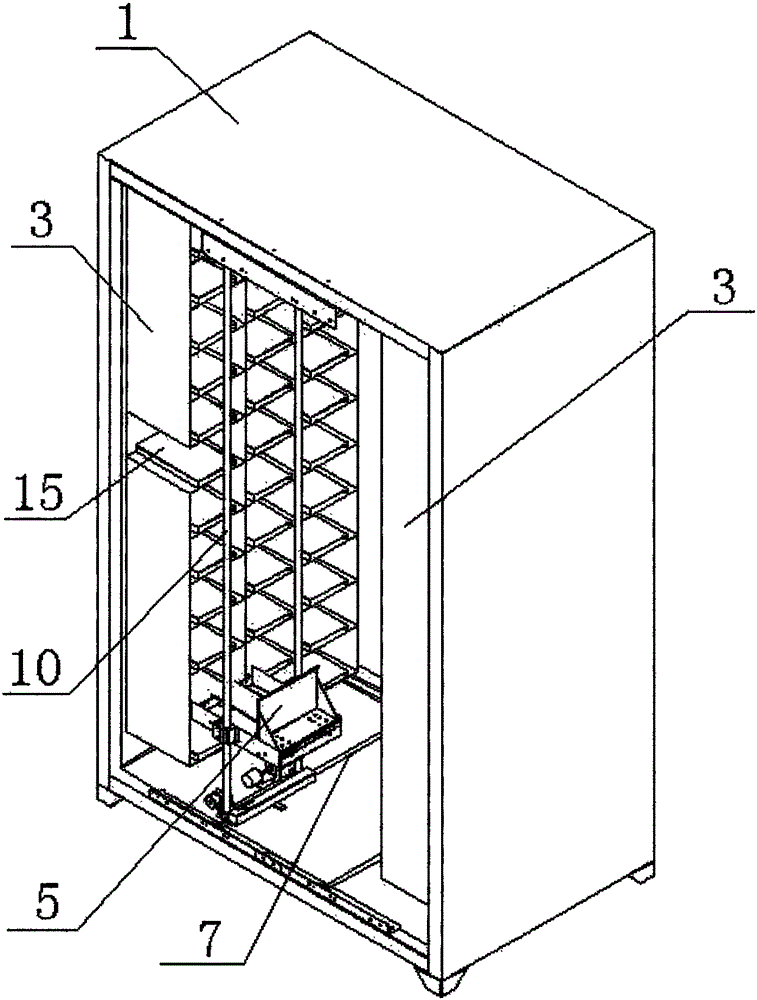 Self-service intelligent storing and taking device based on internet