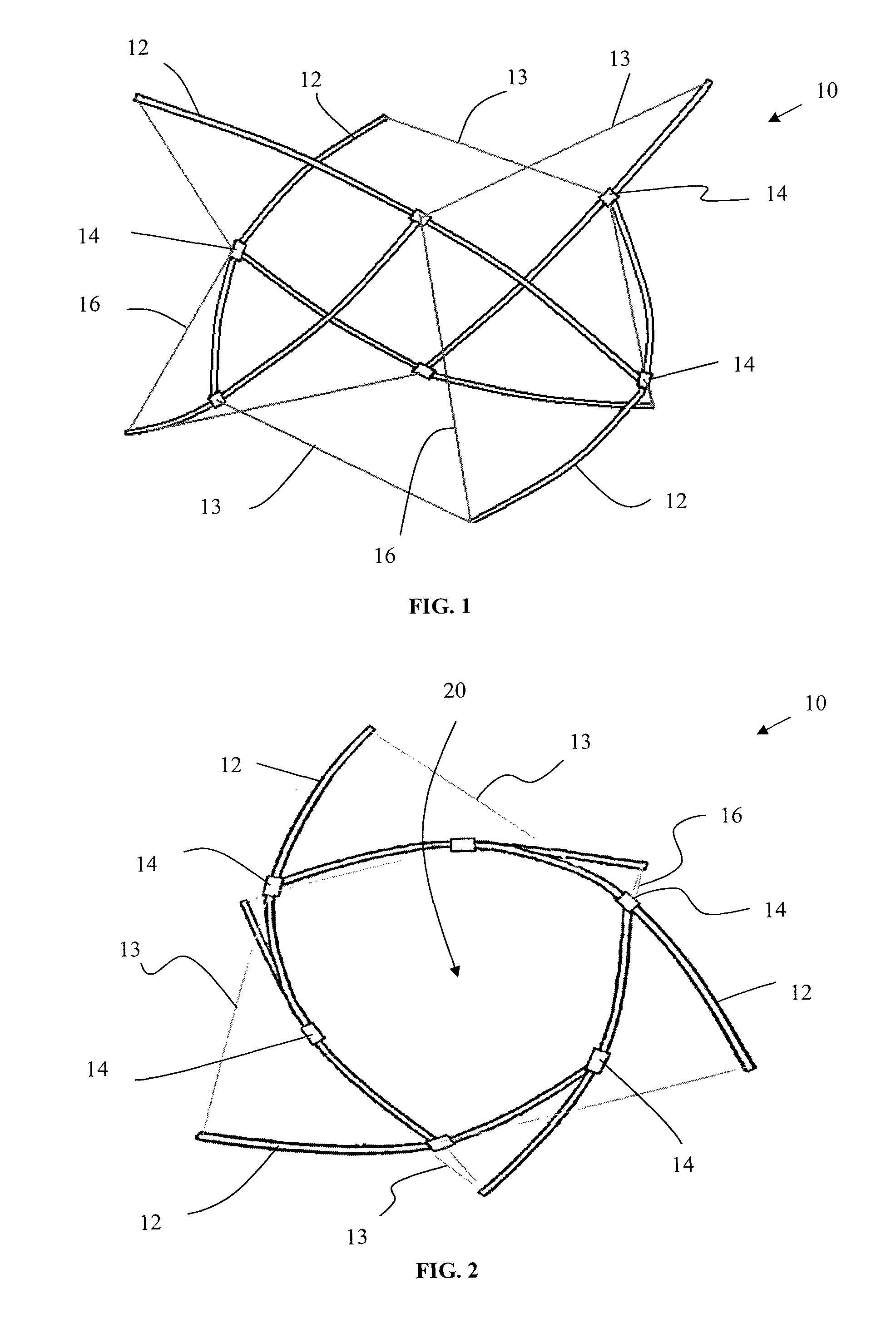 Deployable structures and methods for assembling same