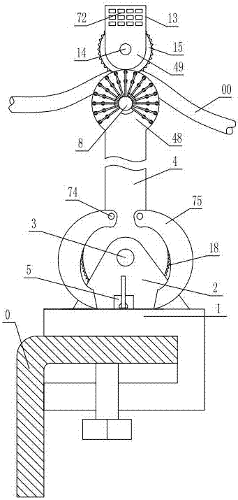 Multifunctional stringing auxiliary device for power distribution line