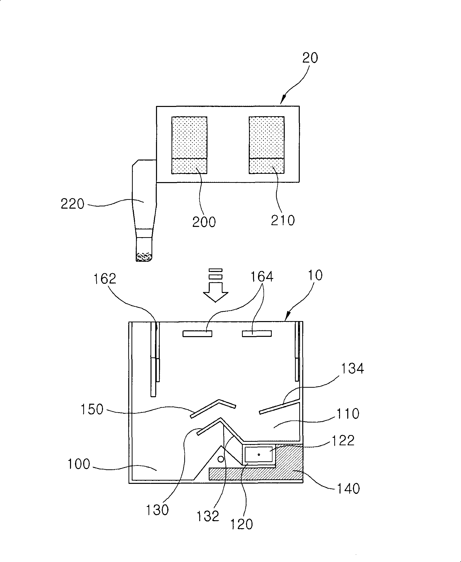 Reaction cassette for measuring the concentration of glycated hemoglobin and measuring method thereof