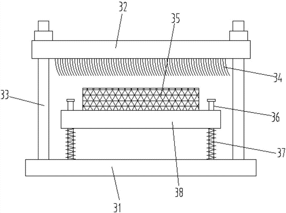 Oil wiping unit for aluminum wire drawing and forming device