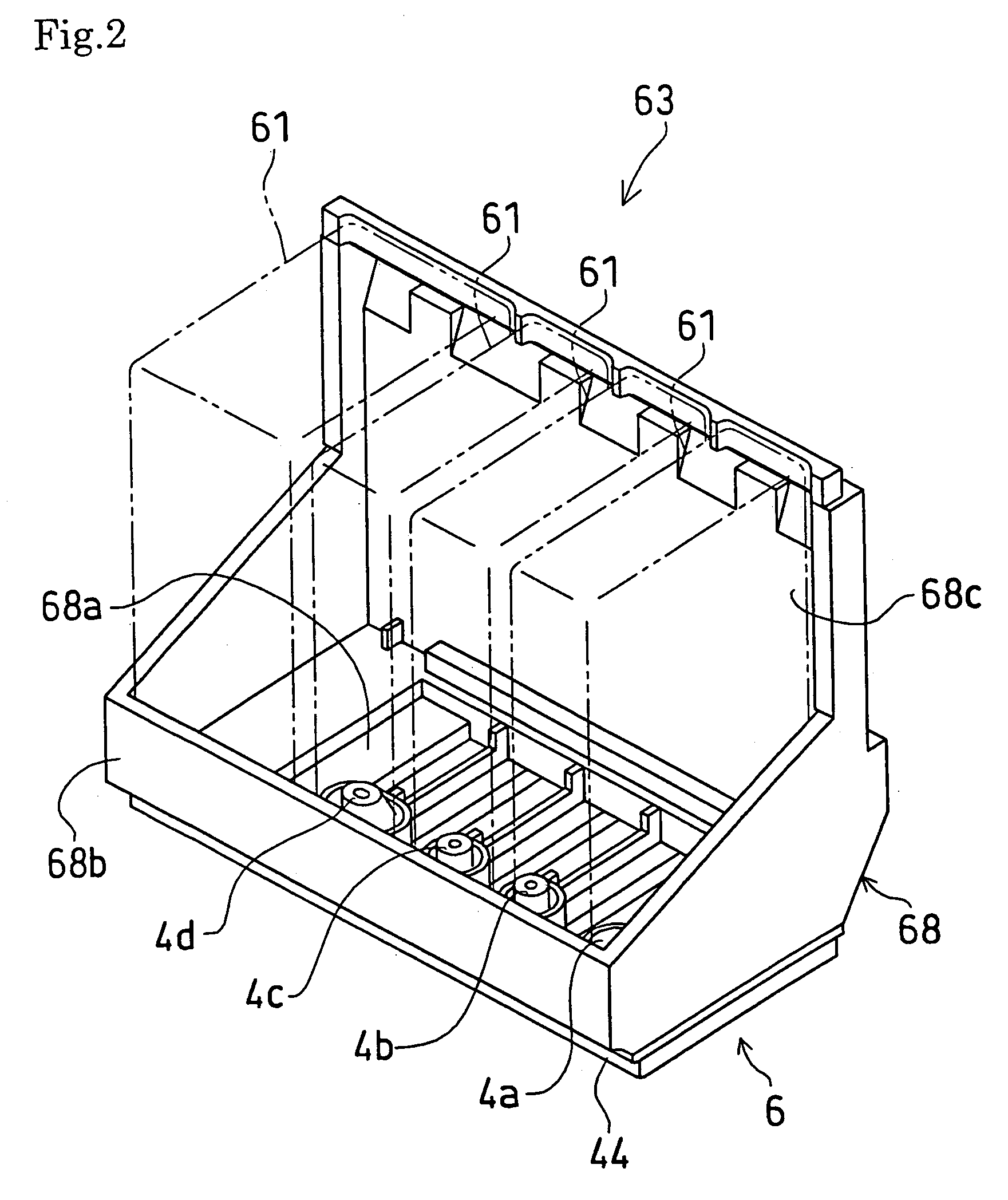 Ink-jet head with ink blockage prevention device