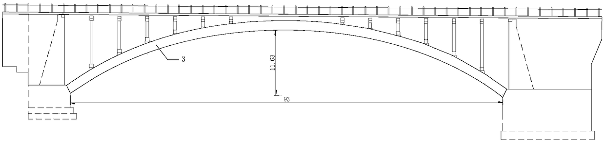 Reinforcement method of anti-arch structure based on reduction of negative bending moment at arch foot of arch bridge