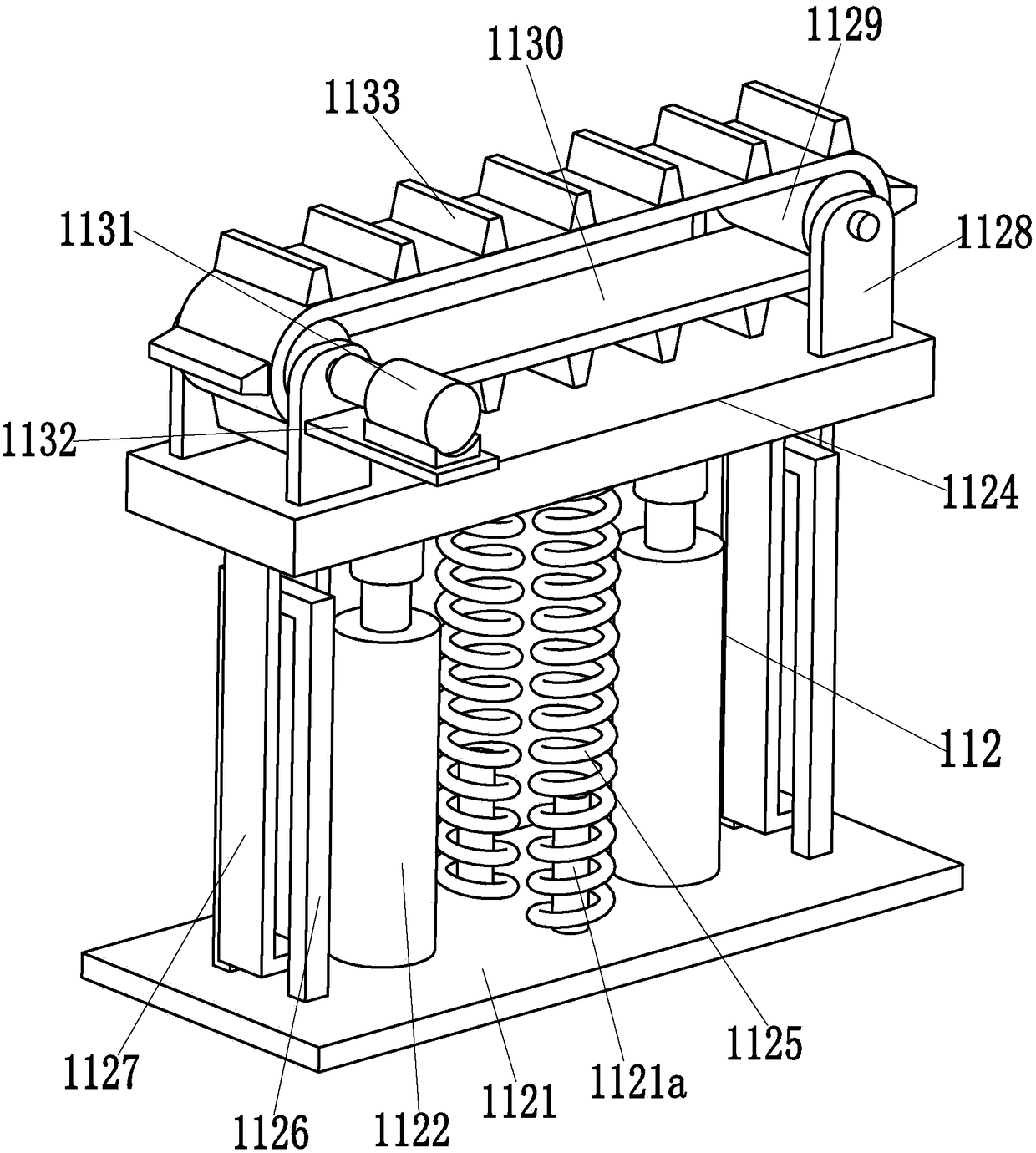 A kind of oil pipeline inner wall cleaning machine with self-stable walking function