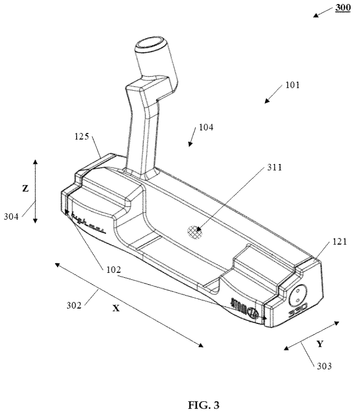 Stable golf putter head with enhanced moment of inertia