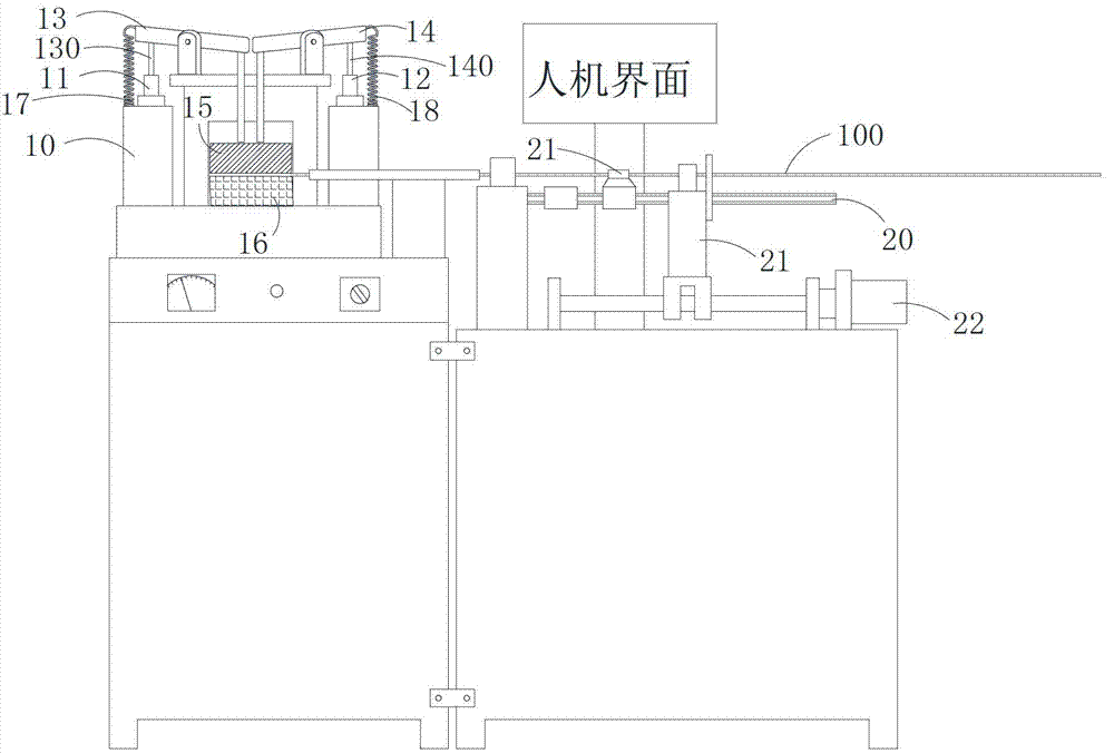 Cable mandrel cutting machine