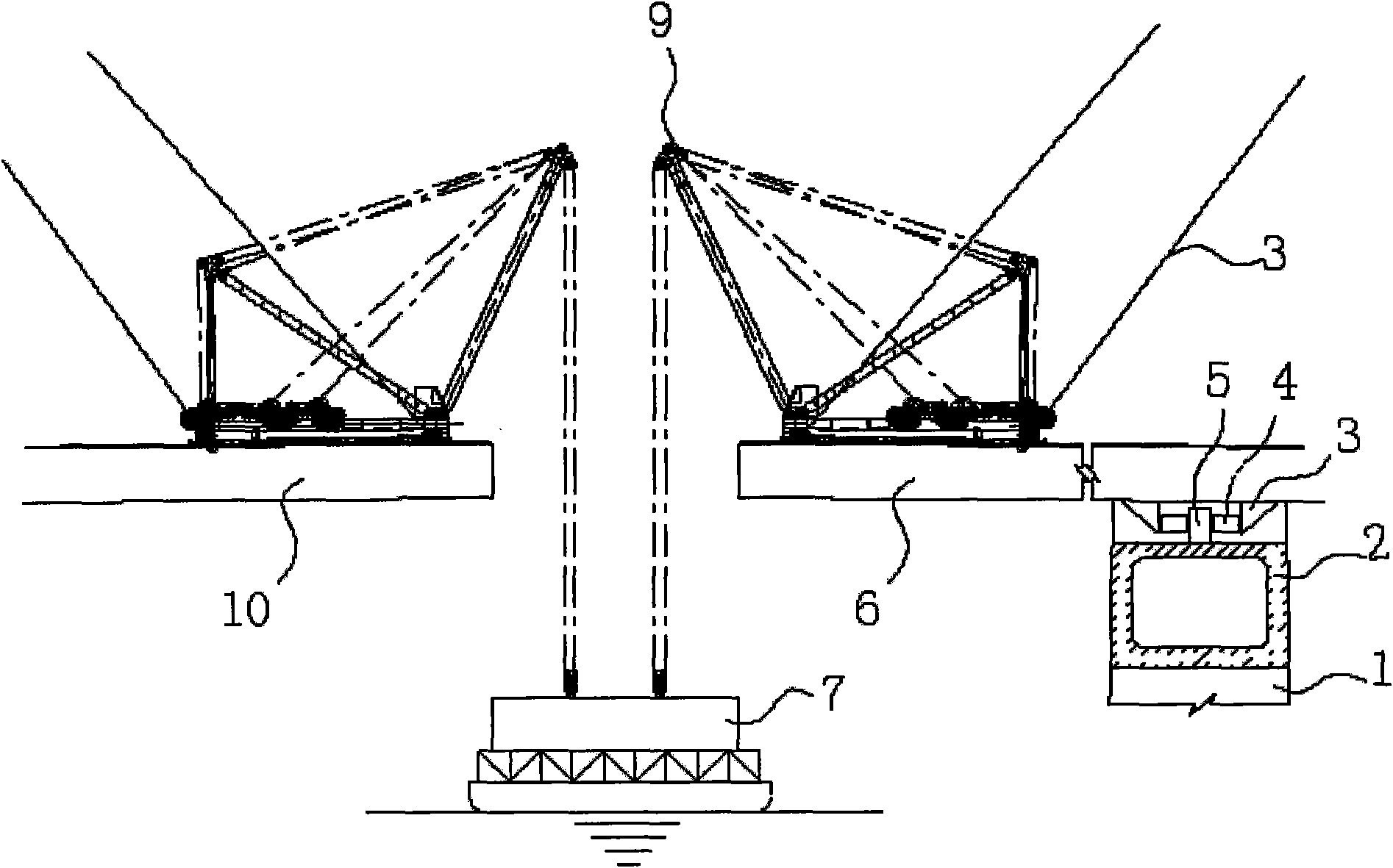 Mid-span closure method for steel box girder of cable stayed bridge