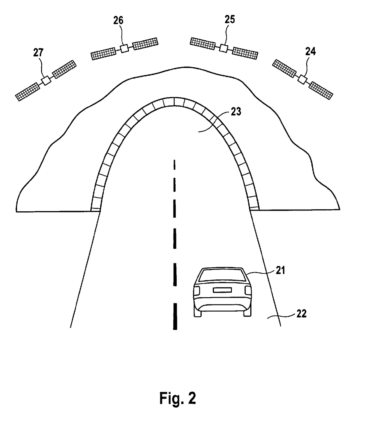 Location-determining device in a motor vehicle and information merging method