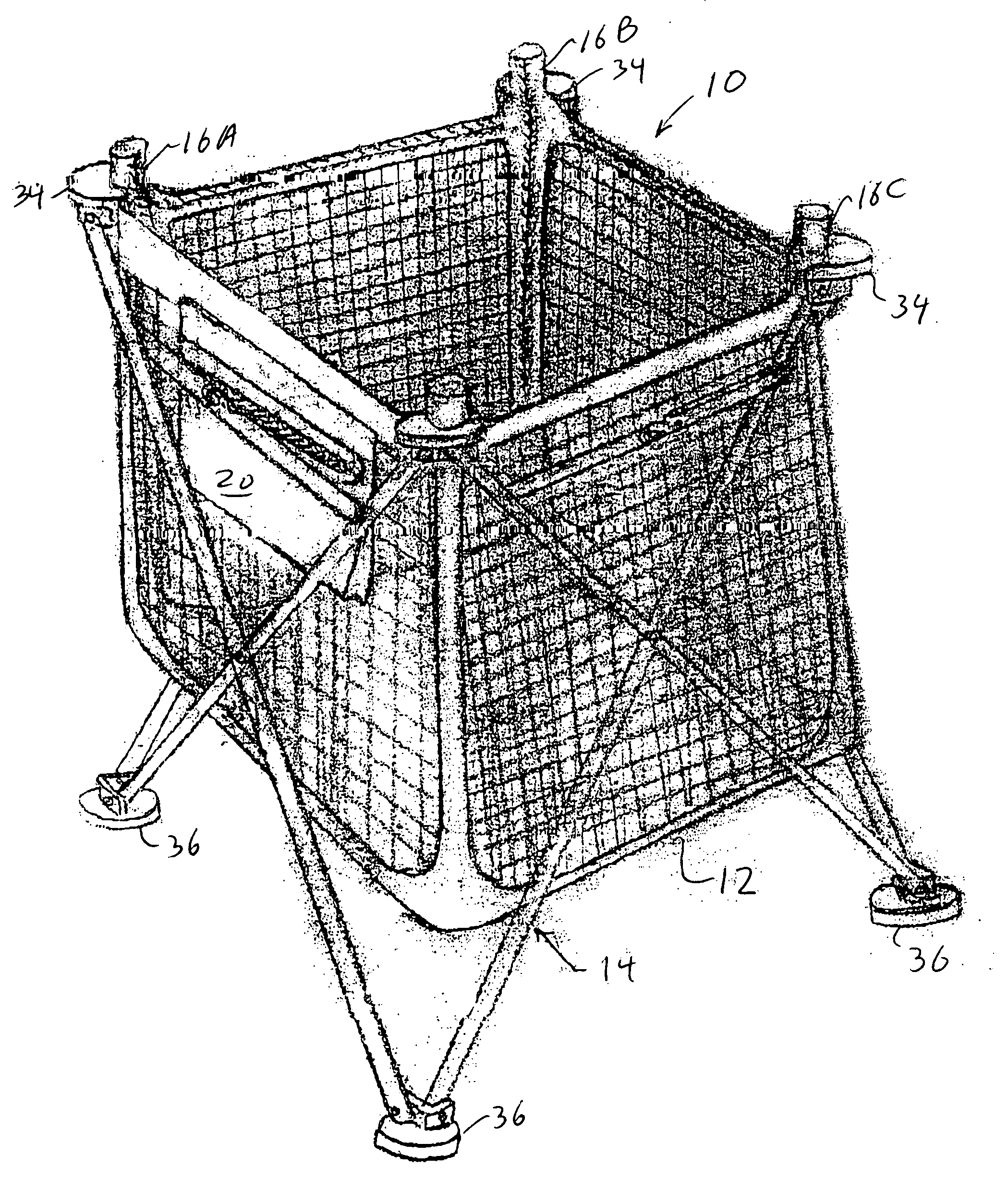 Portable and collapsible trash containment system