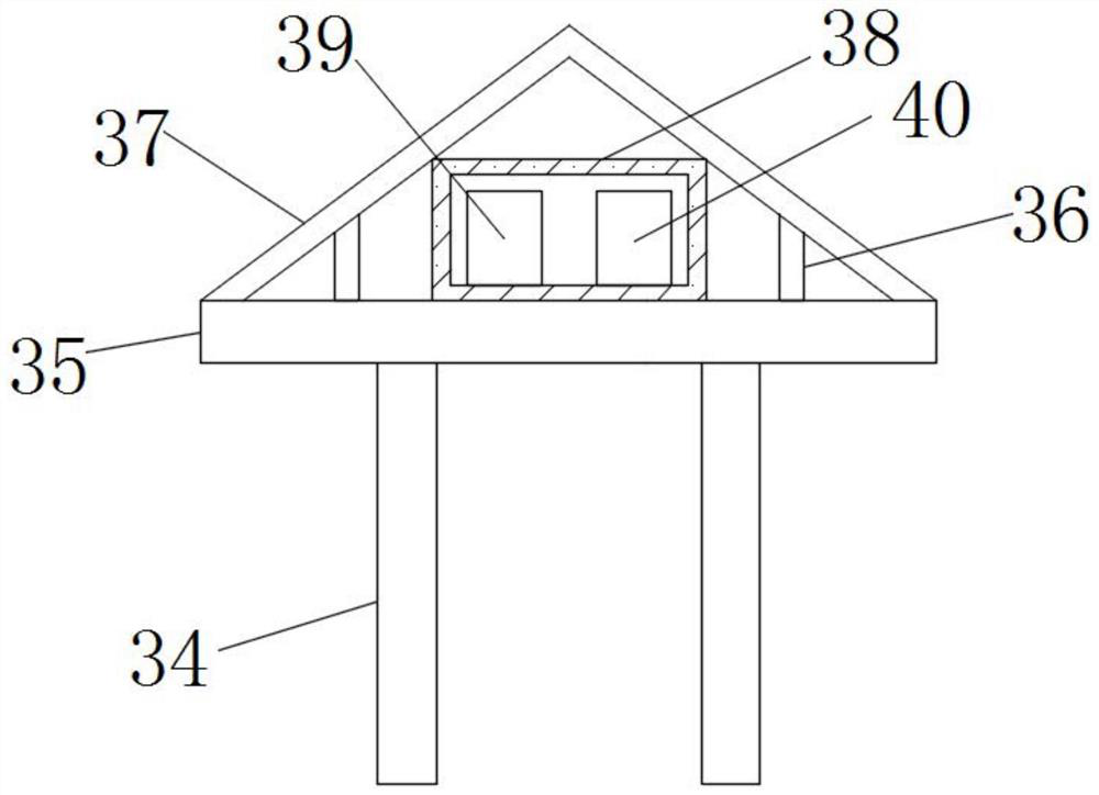 Accumulated water resource distribution device for keeping accumulated water in tree pits of hackberry trees alive and maintaining accumulated water