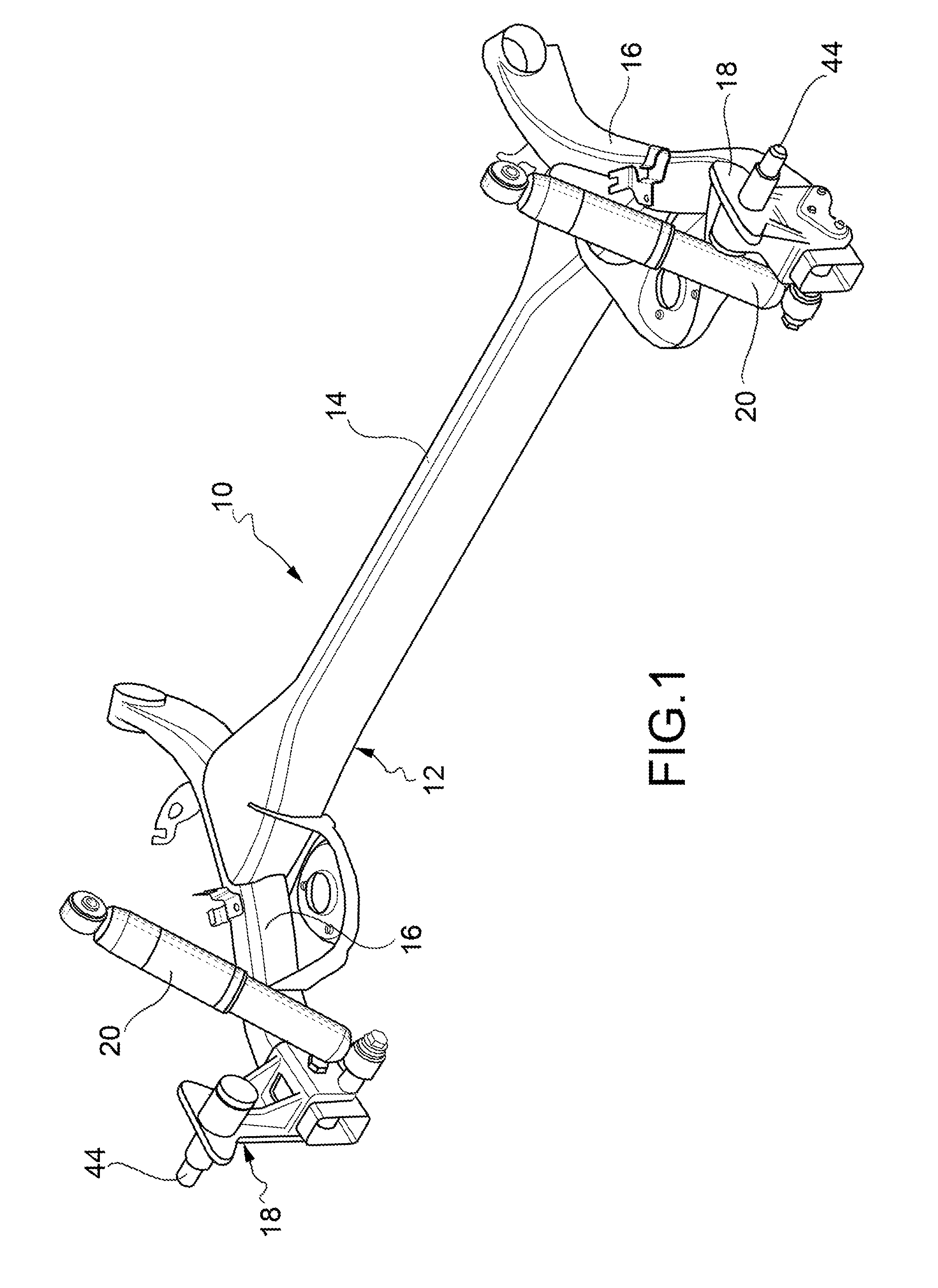 Rear suspension for a motor vehicle