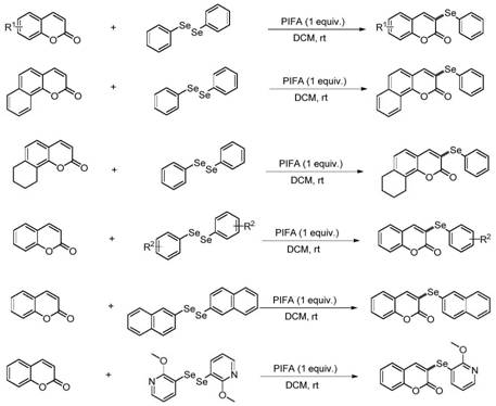 A kind of preparation method of 3-selenocoumarin compound