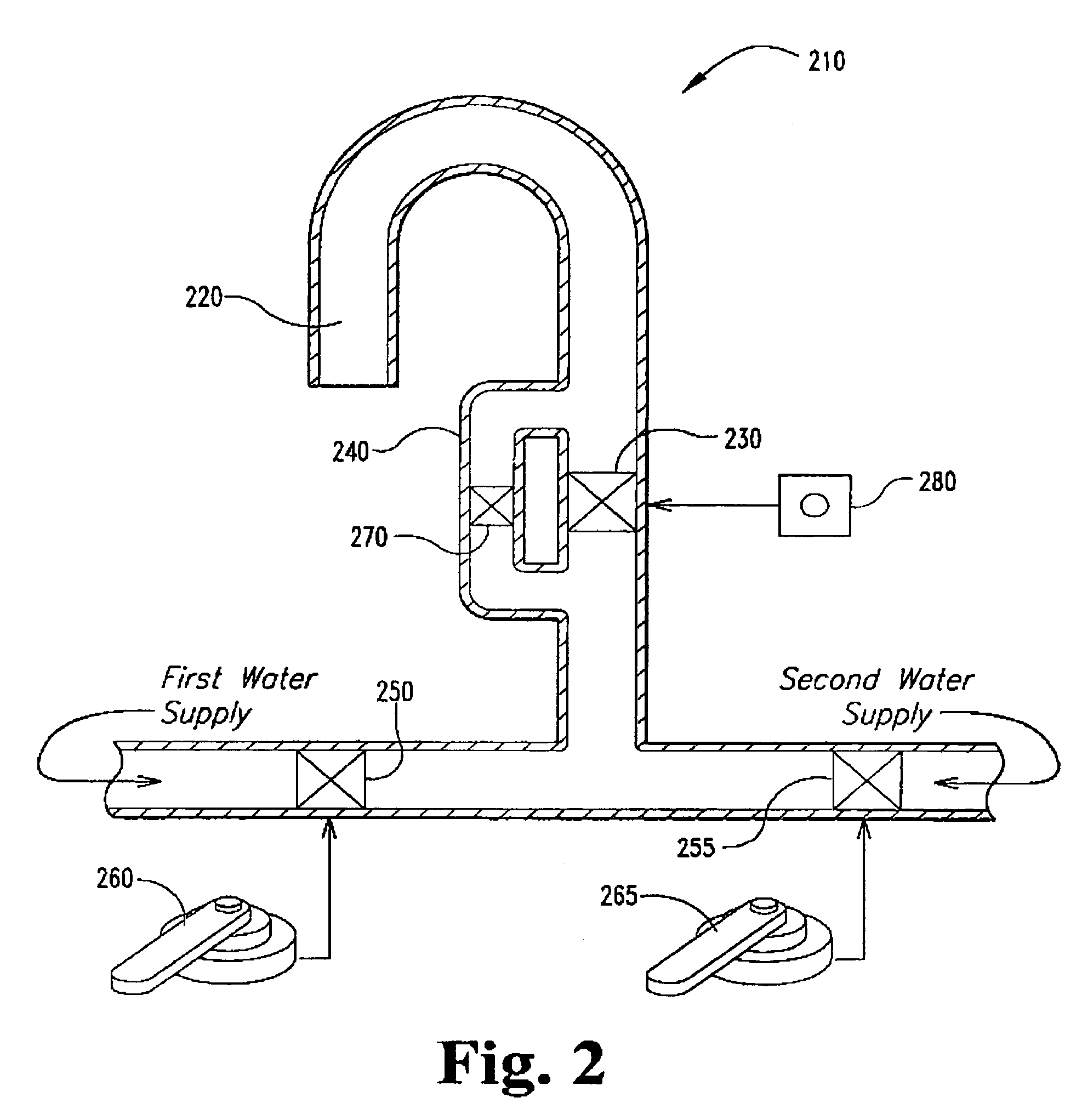 Restricted flow hands-free faucet