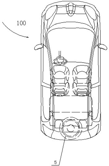 Arrangement structure for power battery assembly of electric automobile with two seats