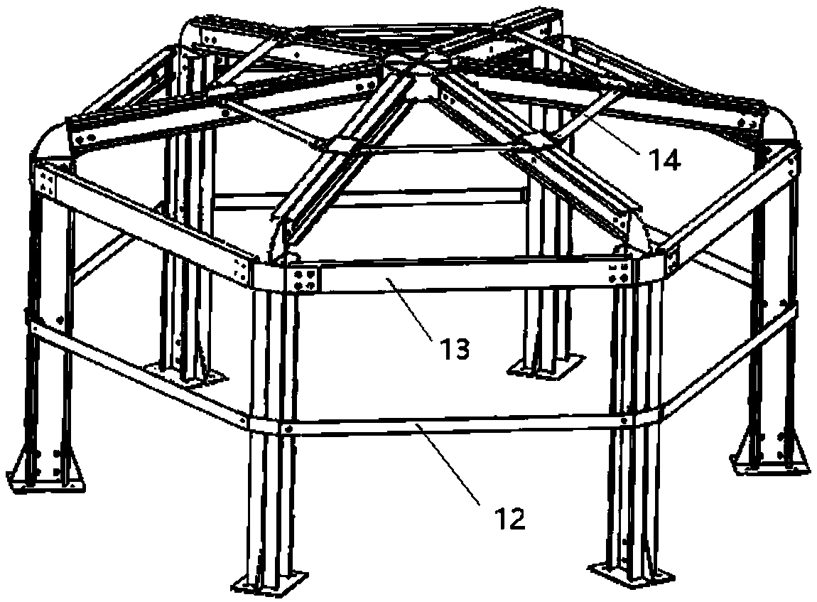 Mongolian yurt rigid frame structure available for assembly construction