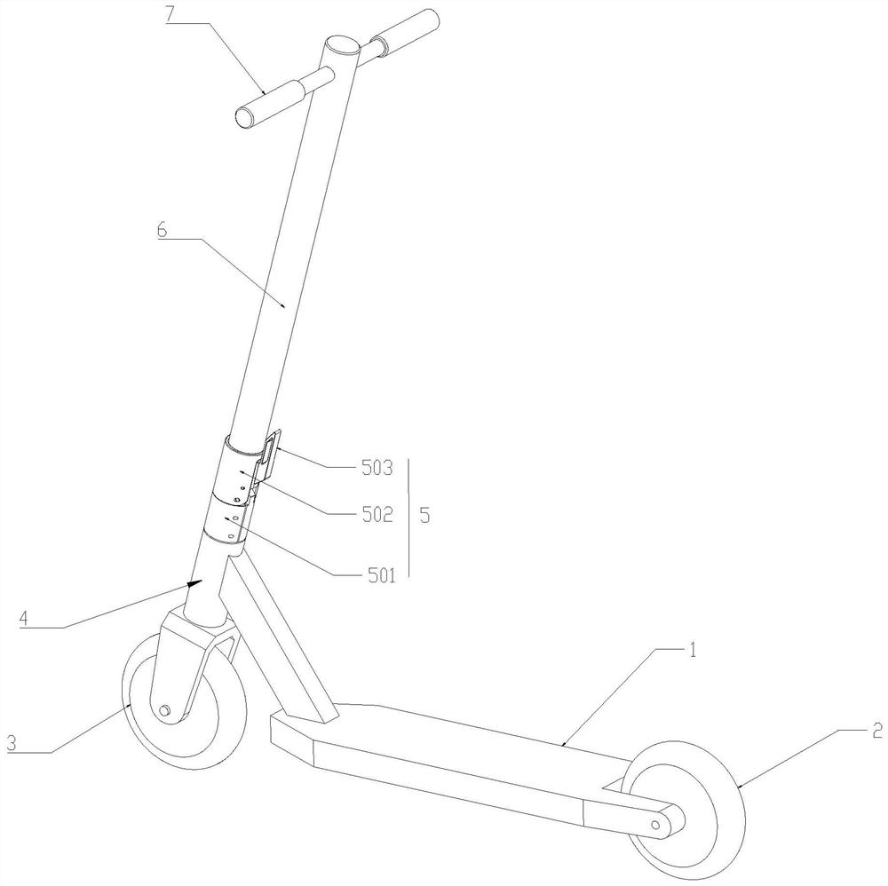 A scooter folder