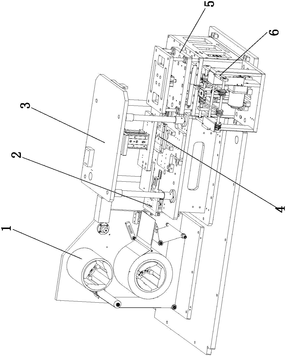 Full-automatic opening glue attaching system