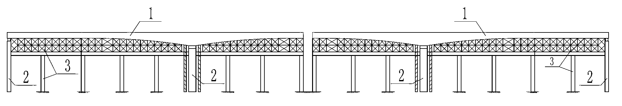 Variable-cross-section concrete continuous bridge construction method