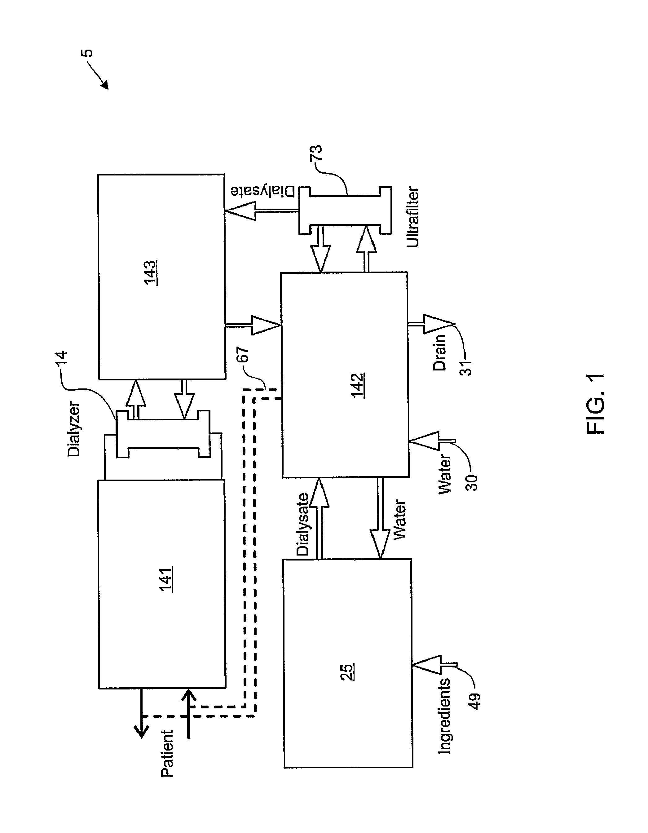 Blood circuit assembly for a hemodialysis system