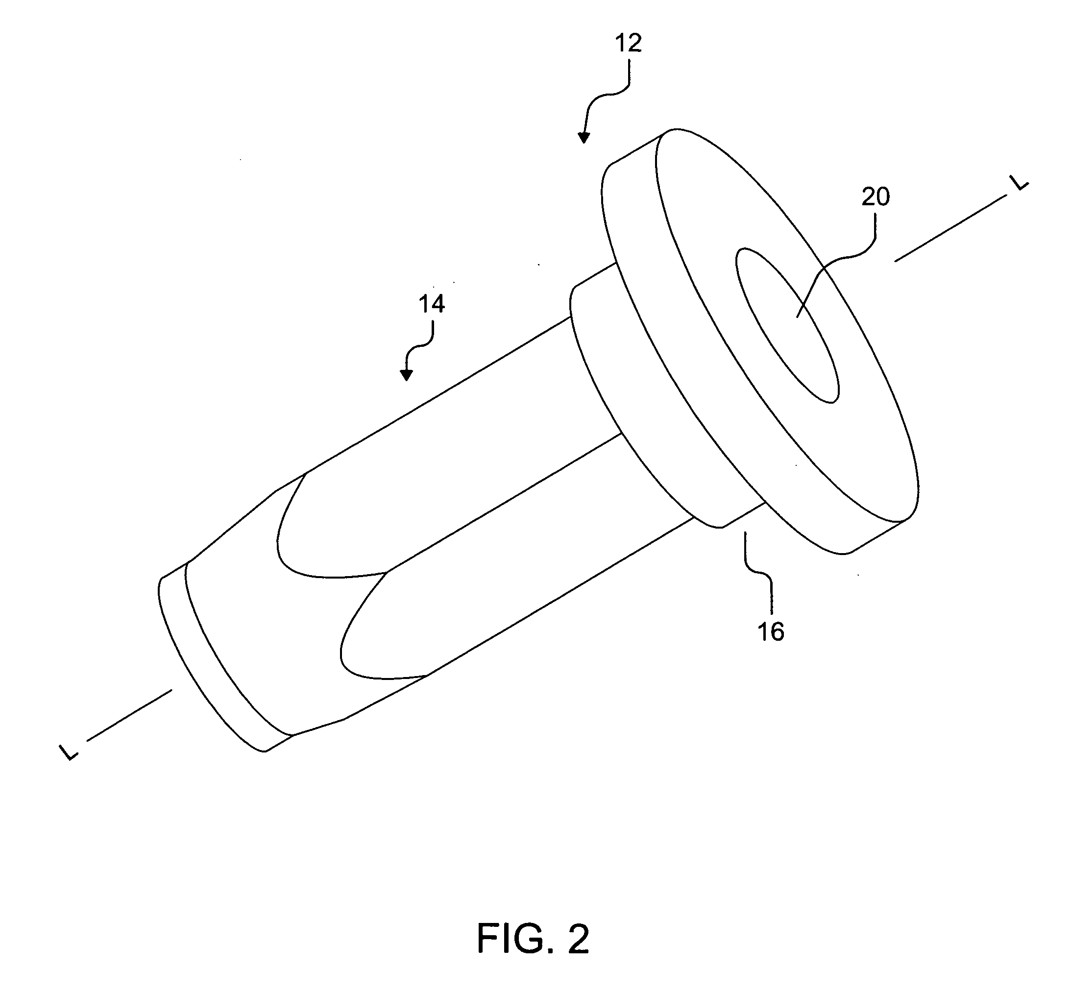 Anchor device with double-sectioned head and method of using the same