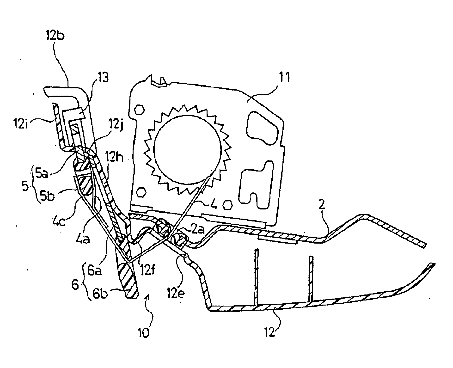 Tongue Storage Device and Seat Belt Apparatus Having The Same