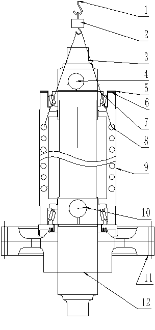 Clearance measurement device and method for bearing holding in shaft holding box of locomotive