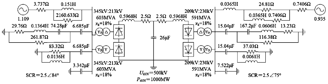 High-voltage DC constant reactive power AC fault recovery method and device