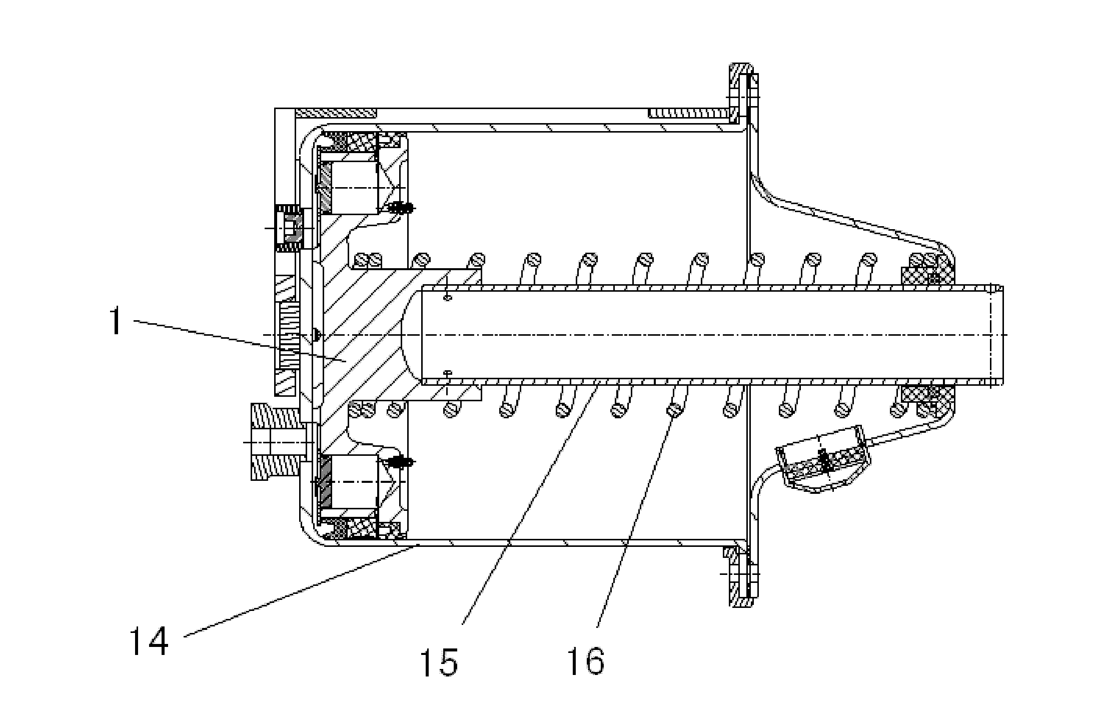 Railway vehicle braking cylinder piston assembly