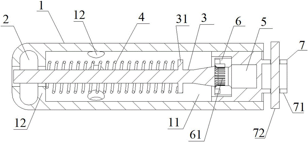 Water touch unhooking device