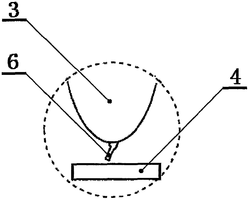 Method for preparing needle point of atomic force microscope