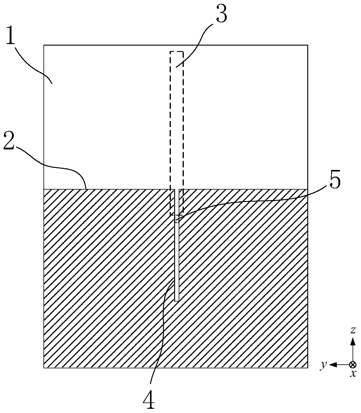 Planar monopole and half-slot structure dual polarized antenna