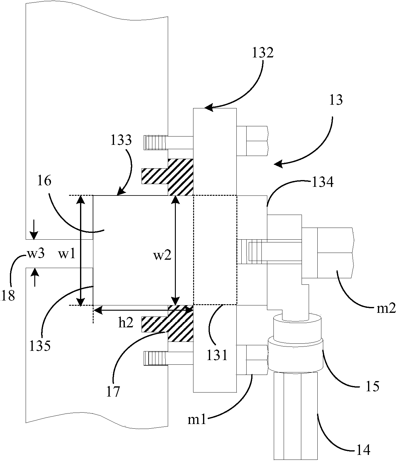 Earthing terminal, earthing structure and electronic equipment