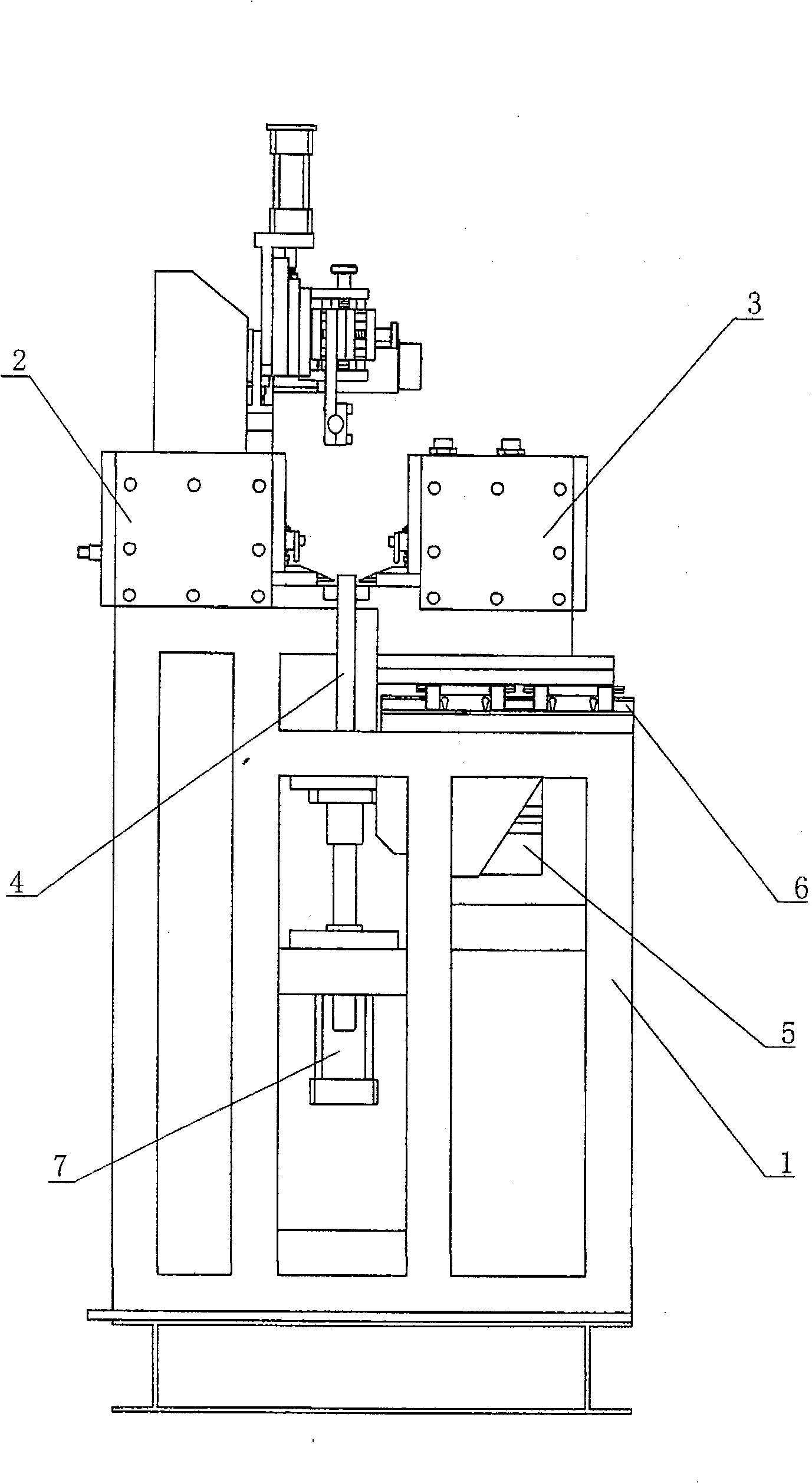 Novel straight seam welding machine