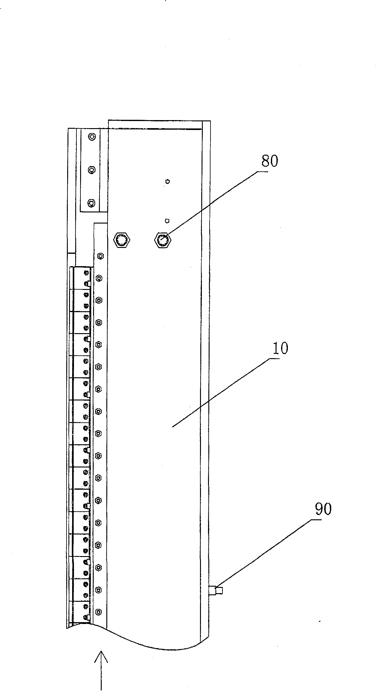 Novel straight seam welding machine