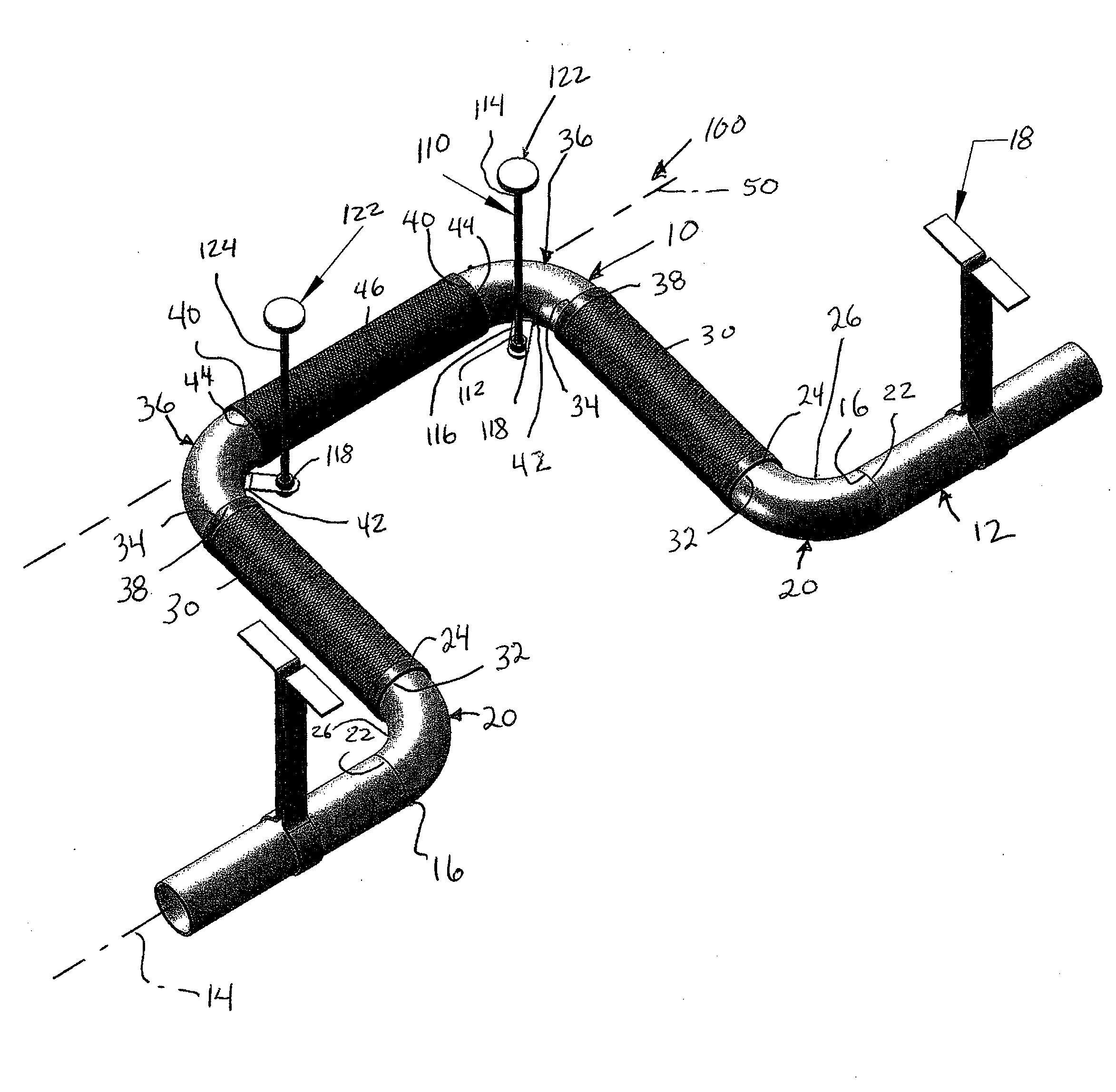 Support system for flexible pipe