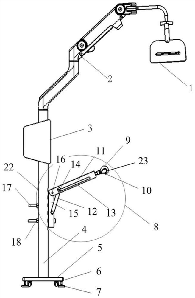 Hemodialysis internal fistula repairing device capable of being fixed in self-inclining mode