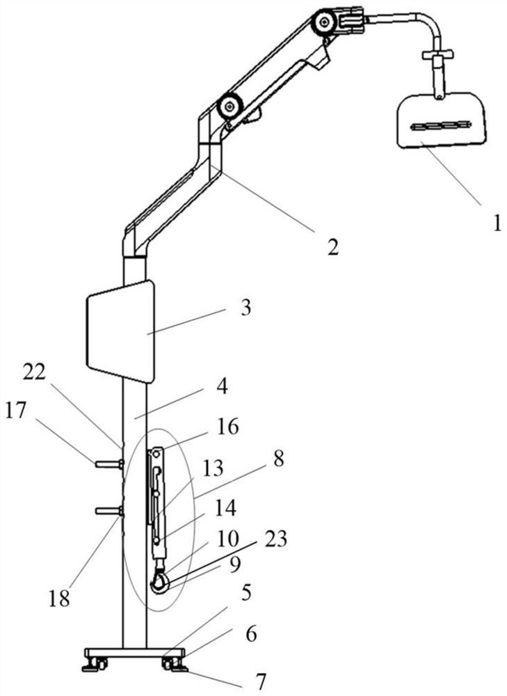 Hemodialysis internal fistula repairing device capable of being fixed in self-inclining mode