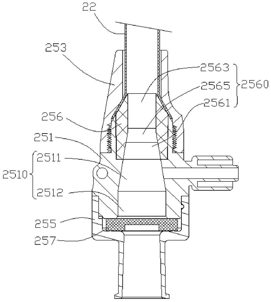 Interventional medical instrument conveying system smooth in conveying