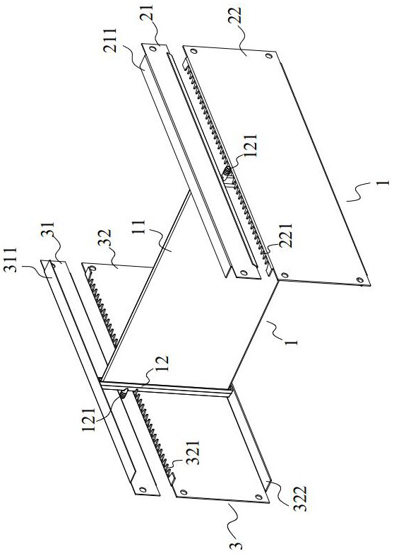 Mounting structure of ceramic flat plate membrane and membrane filtration unit