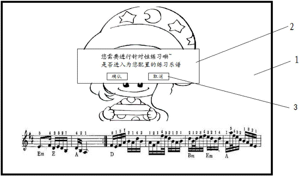 Exercise music score configuration method and apparatus