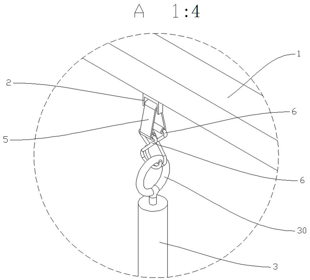 Anti-falling infusion hanger