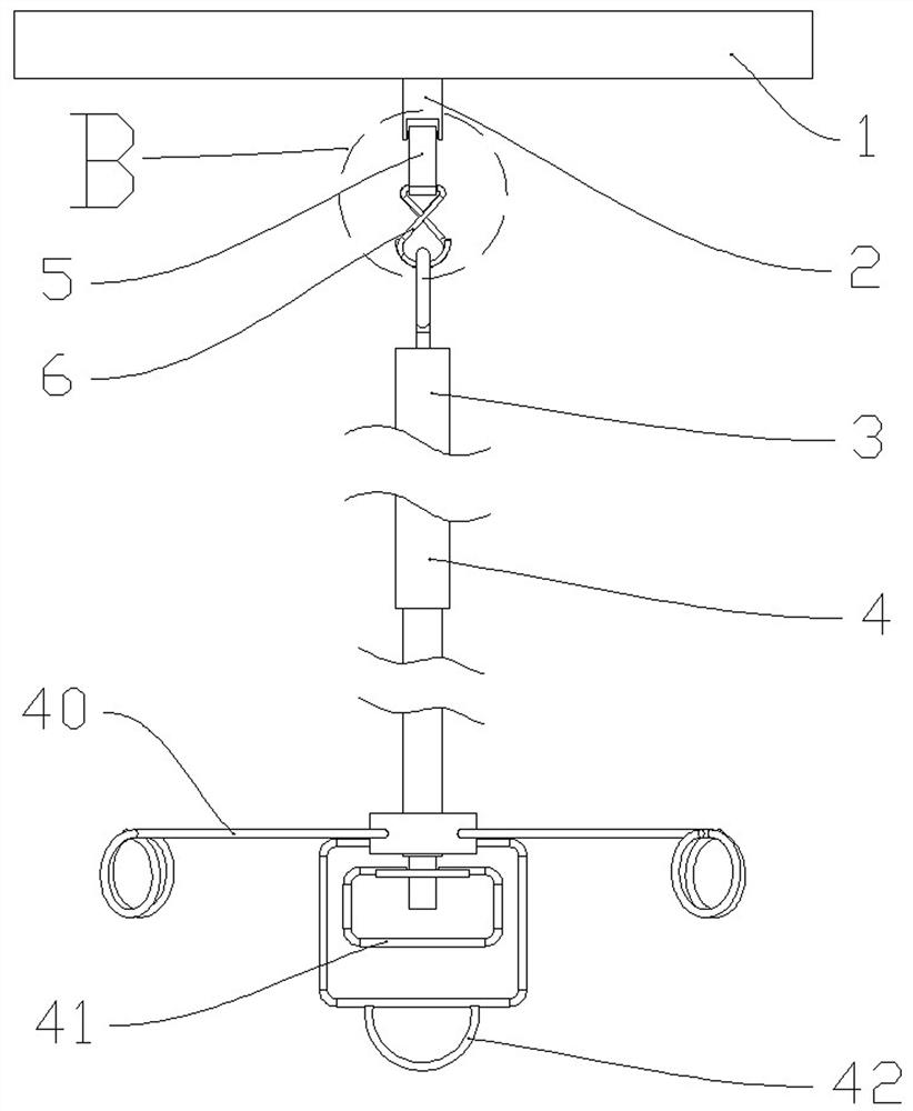 Anti-falling infusion hanger