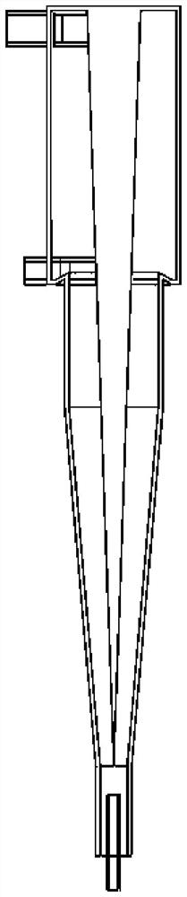 Three-phase cyclone separator with diversion cone in center