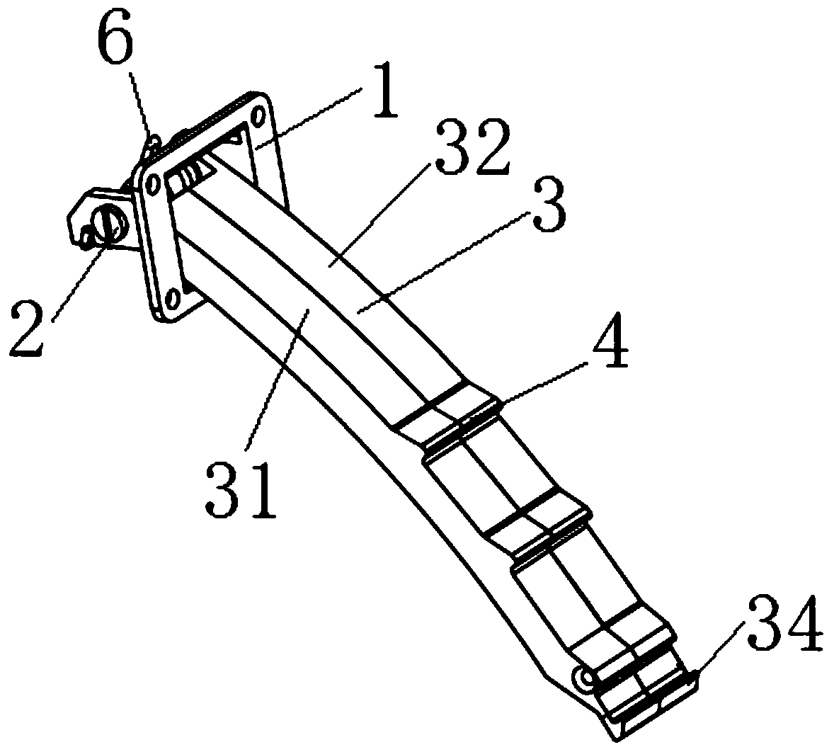 A support locking mechanism for notebook computer
