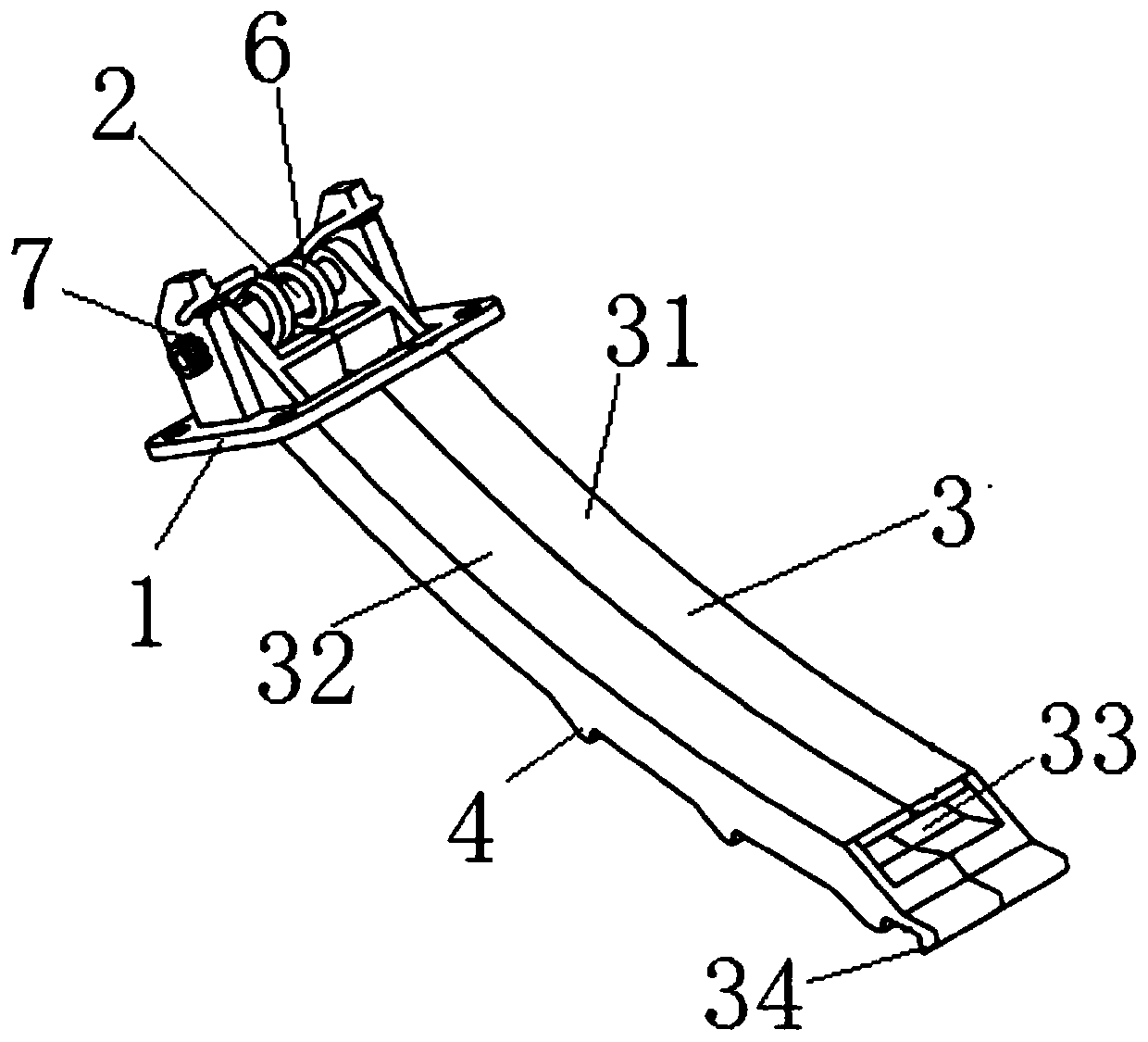 A support locking mechanism for notebook computer