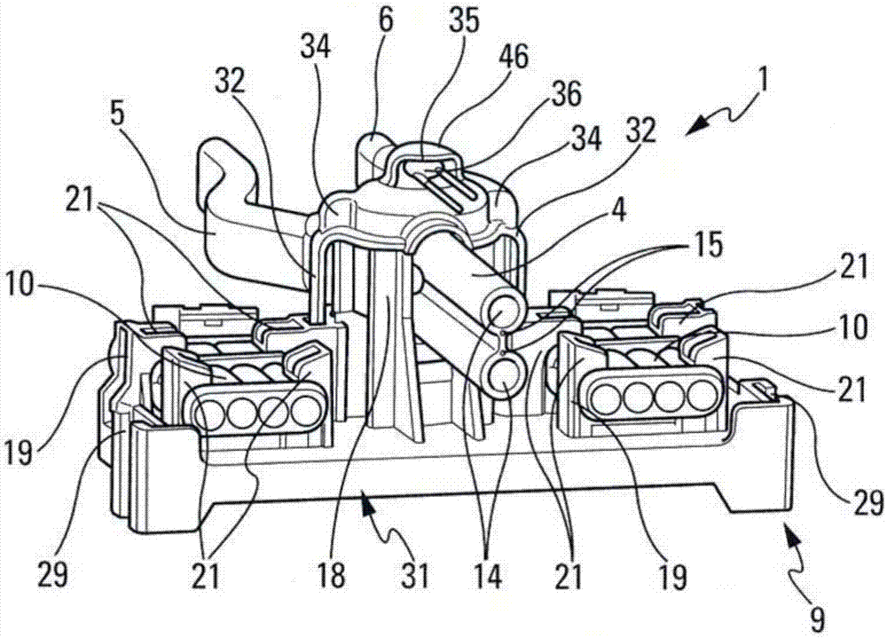 Motor vehicle washer fluid distribution device and wiping system