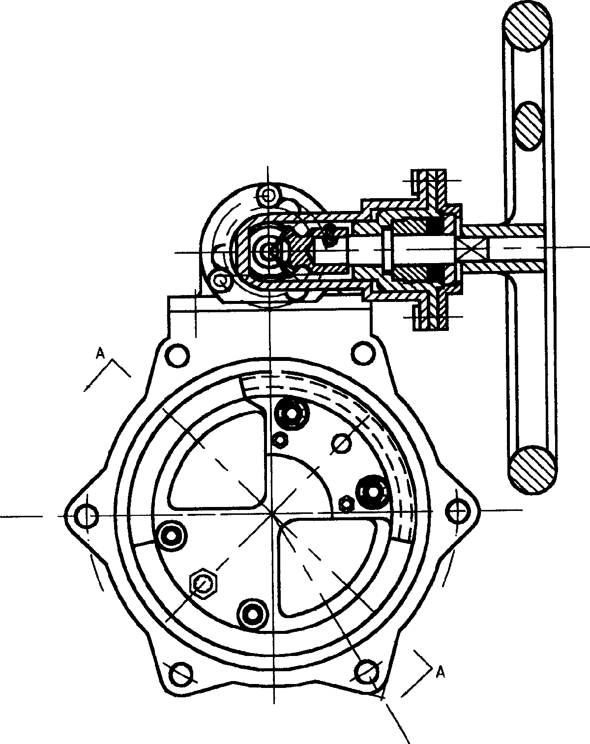 Spinning stop valve