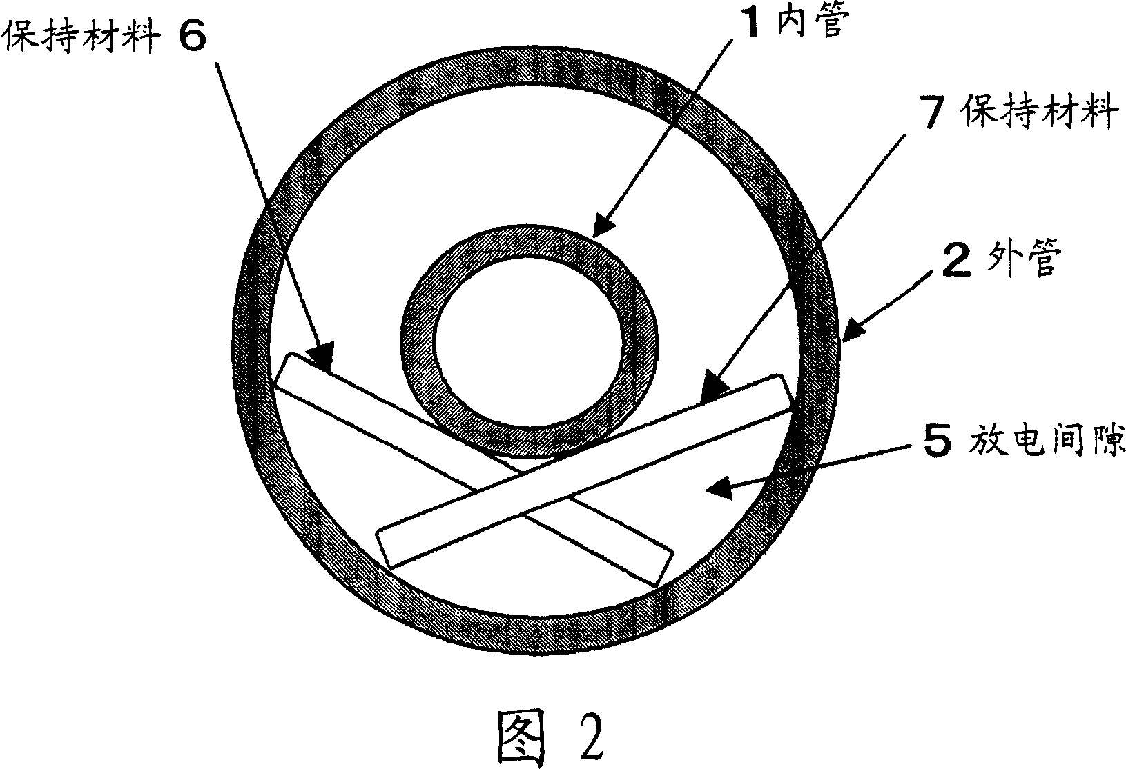 Long-shape lamp container