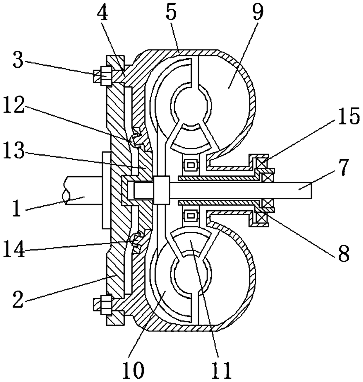 Heavy hydraulic automatic transmission hydraulic torque converter convenient to detach and maintain